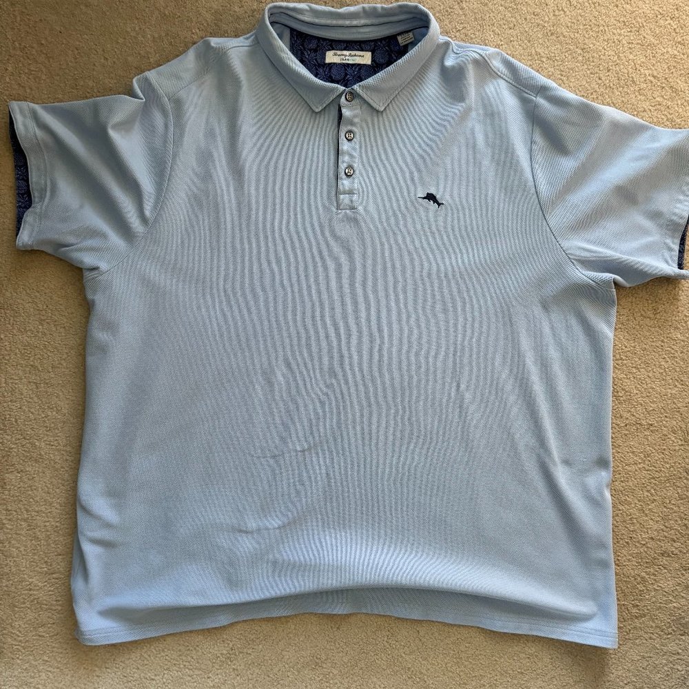 Mens Tommy Bahama Kint short sleeve shirt, blue, Size 3XL